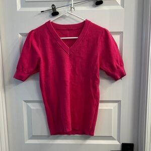 Amazon Women's Pink V-Neck Sweater